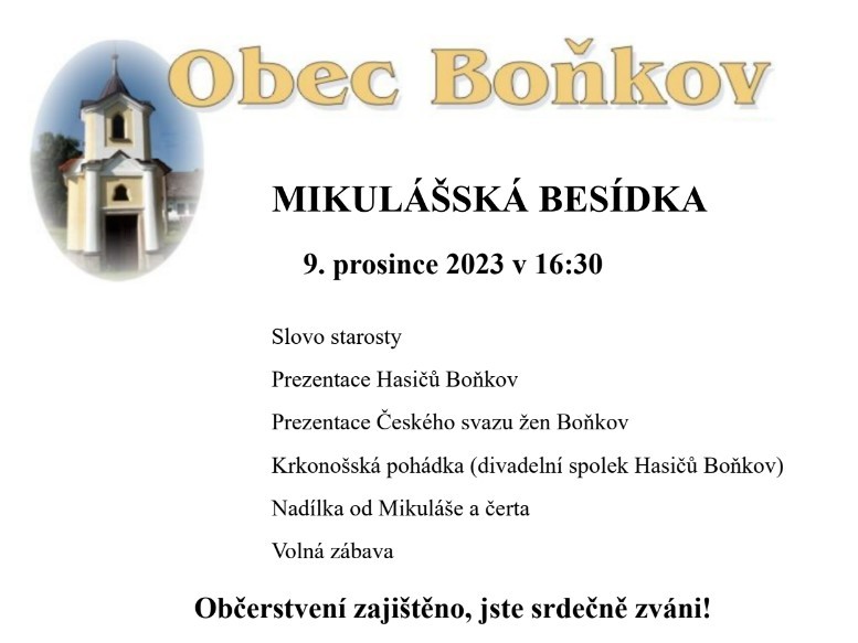 Mikulášská besídka 9.12.2023
