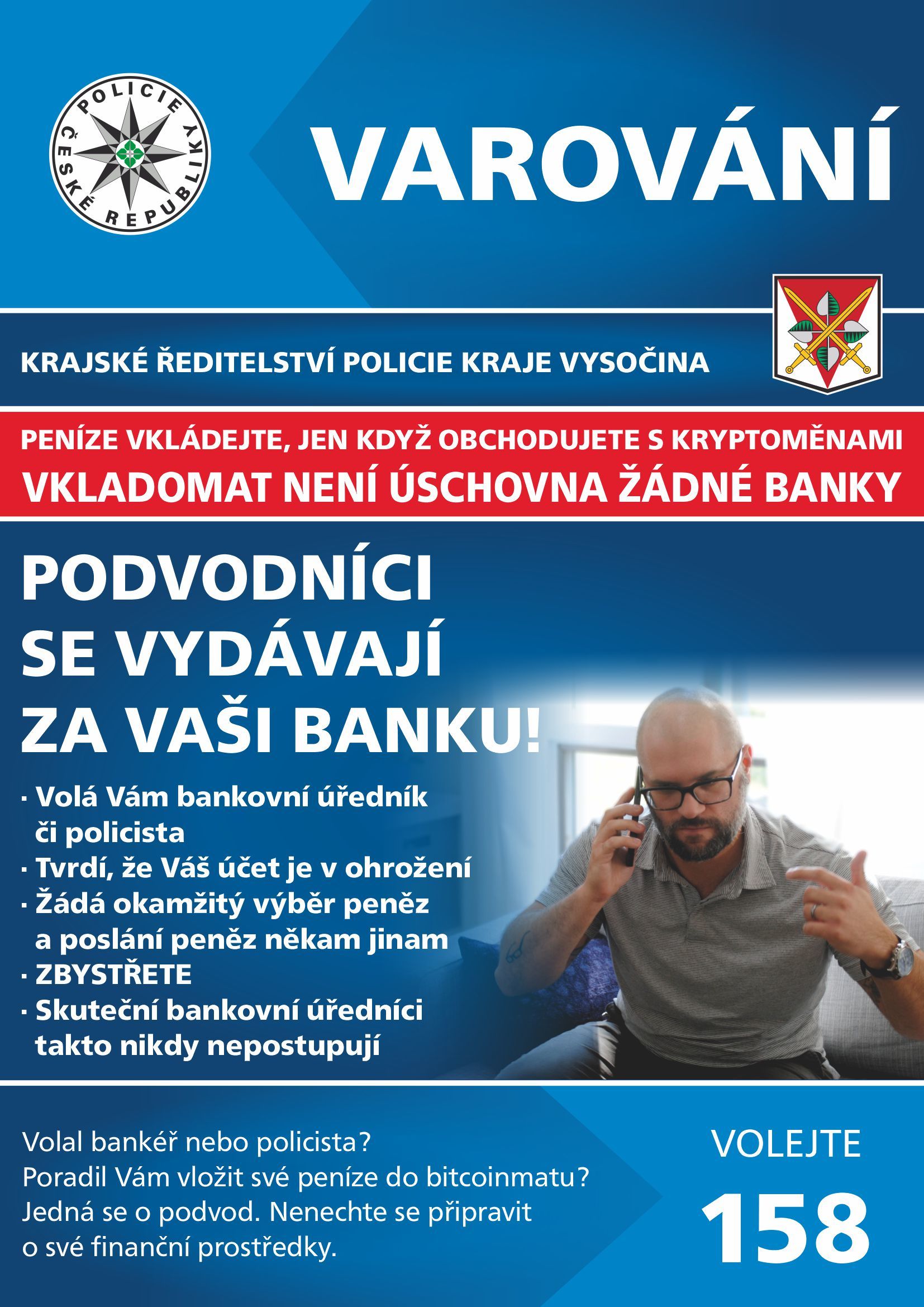 Varování Policie ČR - podvodné telefonáty